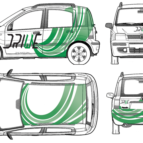 Retrofit Electric car wrapping design Design by Abstract