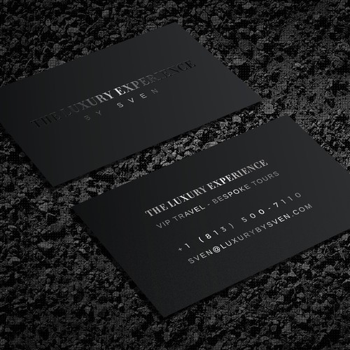 Black And White Luxury Business Card