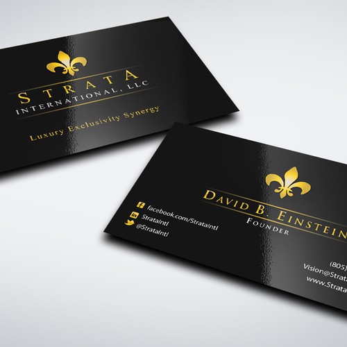 1st Project - Strata International, LLC - New Business Card Réalisé par conceptu