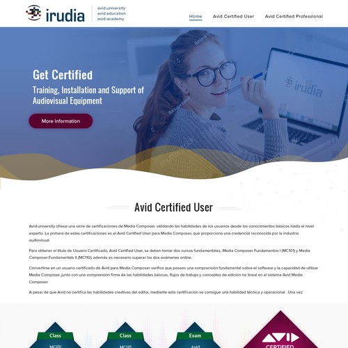 Gewinner des Wettbewerbs „avid.university  avid.academy avid.education“ in der Kategorie Webseiten-Design