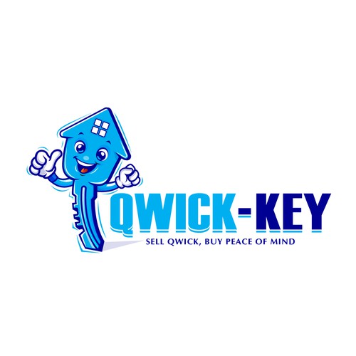 Create a cool character to represent the brand, Qwick-Key-ontwerp door 77 Design