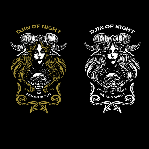 DJIN OF NIGHT (GIN) Design by kil_pixel