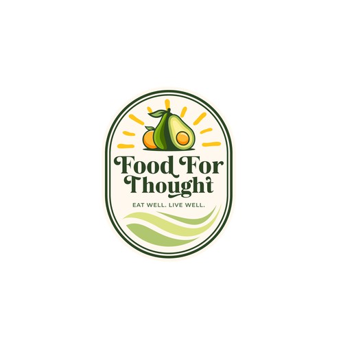 Fresh, Playful Island-Inspired Logo for Food For Thought – Organic Café & Market in the Florida Keys Design by norzone