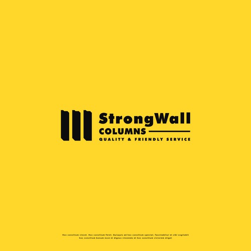 Design a strength related logo to promote strong columns Design by magdaraog™