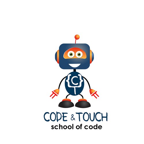 Crear logo con un personaje tipo dibujos animados(opcional)   relacionado con la programación de código Design by Danatrem