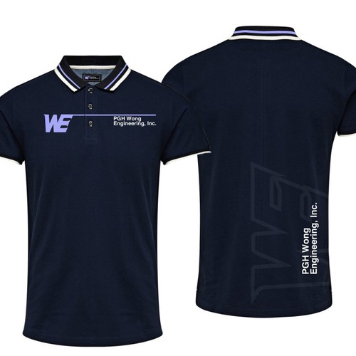 Create a clean yet engaging corporate polo shirt design  