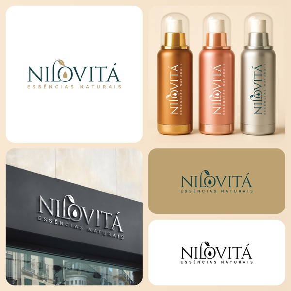 Nilovitá - Premium logo for an essential oils brand
