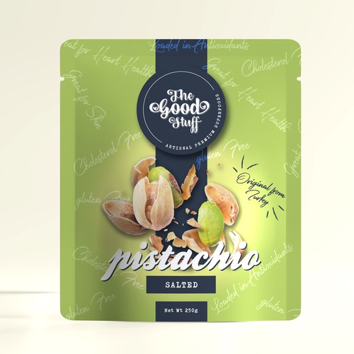 Design a standout packaging for a Nuts & Seeds Standee Pouch Design réalisé par Lady Goga