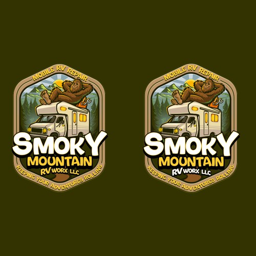 Create A New Smokies / Bigfoot Themed RV Repair Logo Diseño de BROXinc