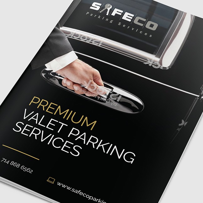 Design a powerful marketing booklet for Safeco Parking Services Other