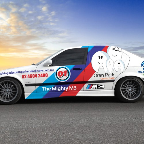 BMW M3 Racing Car Design Design by RasterGraphics