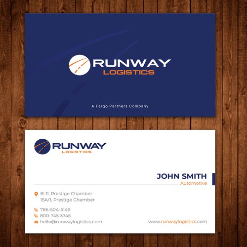 Runway Logistics Business Card Design by ™SF_Design™