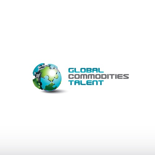Logo for Global Energy & Commodities recruiting firm Design by Terry Bogard