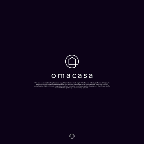 Design a minimalist logo for a curated home experiences app Design by PATIS