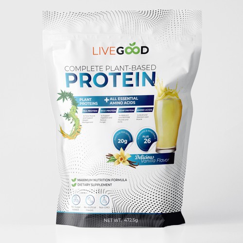 ***GUARANTEED PRIZE*** - LABEL DESIGN for Protein Powder -*****NEW***** Design by graphicdesigner099