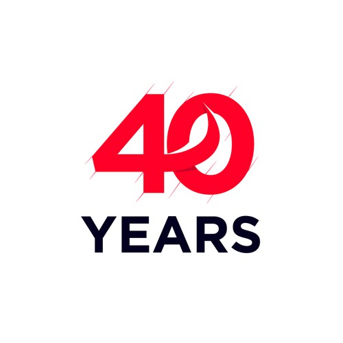 Looking for a modern, expressive 40 years jubilee logo Design by le_slap