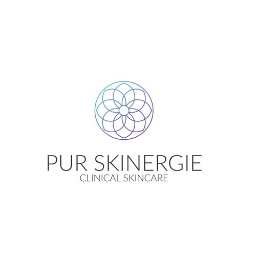 Simple, colorful, modern-ish logo for clinical acne/anti-products. Design by margipansiniya