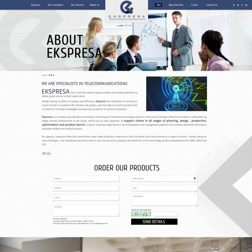 Parallax Website Design Wanted for Ekspresa Diseño de DezignLAB