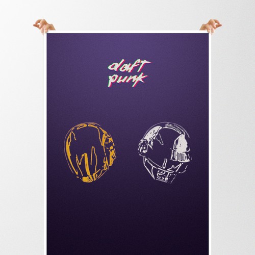 99designs community contest: create a Daft Punk concert poster-ontwerp door rzkyarbie