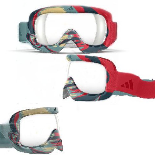 Design adidas goggles for Winter Olympics Design by HQM
