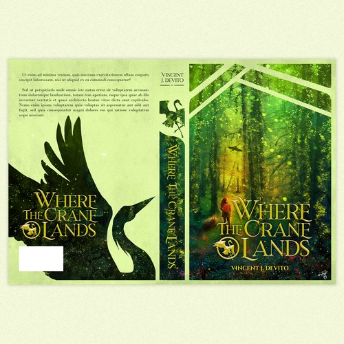 Design cover for a magical book with talking animals Design by Asra.