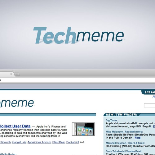 logo for Techmeme Design by konradm