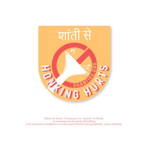 Designs for a no-honking campaign Design by rendy_