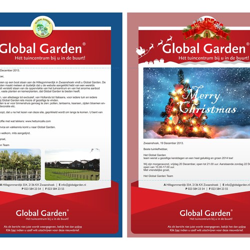 Global Garden newsletter redesign Design by alfico