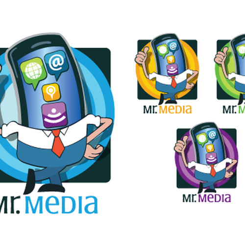 Design a logo for Mr. Media. A new name in mobile entertainment. Design by ✅ cybrjakk