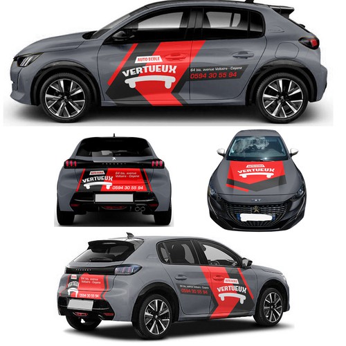 Simple Classy car design for a company that teach people how to drive Design by Anugerah ilahi