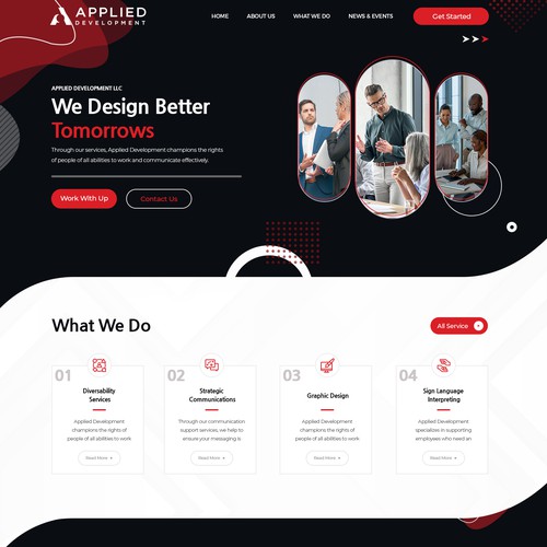 Designs | AD WordPress Template | WordPress theme design contest