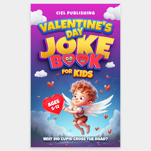 Book cover design for catchy and funny Valentine's Day Joke Book デザイン by Mahmoud H.