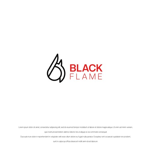 Cool, masculine Logo for company name „Black Flame” Design by alteros