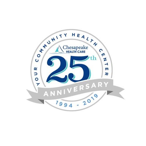 Design A 25th Anniversary Logo For Eastern Shore Healthcare Company Logo Design Contest 99designs