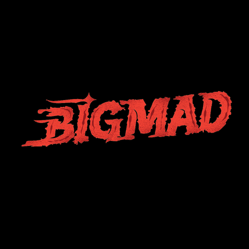 Custom typography logo for Melbourne hardcore band BIG MAD Design by Andrea_TheWhite