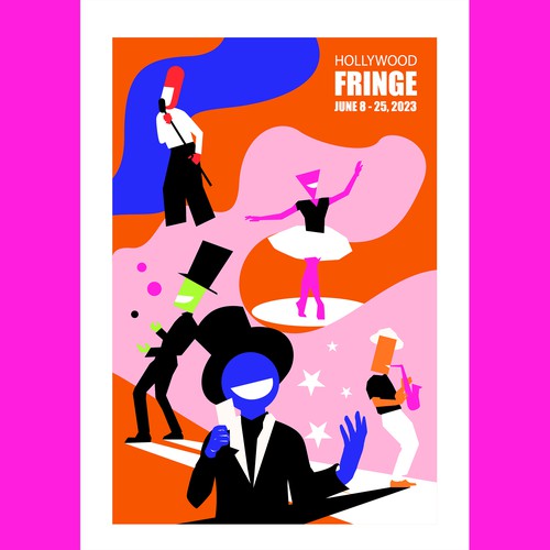Guide Cover for LA's largest performing arts festival Diseño de Donn Marlou Ramirez