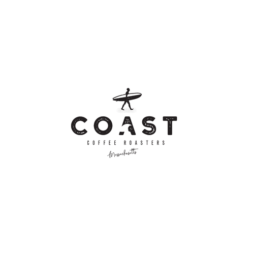 design logo for Coast Coffee Roaster, that will give an ordinary word a cool vibe Diseño de Helma