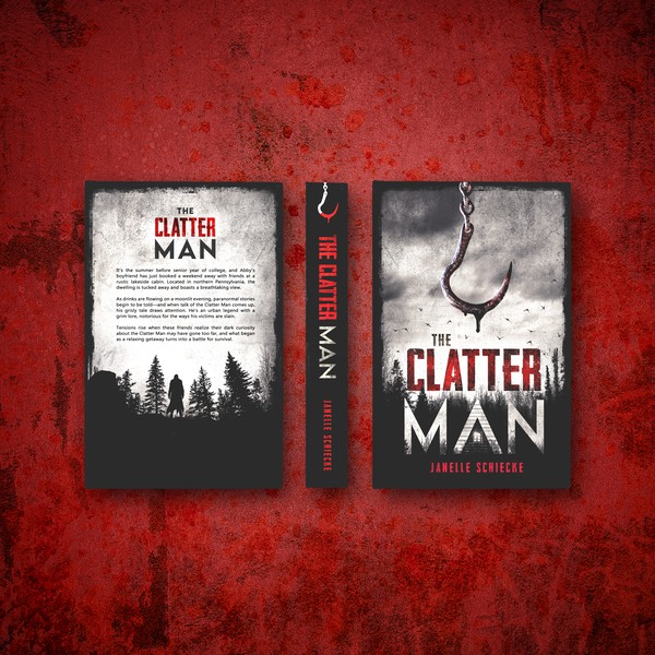 Design by zeIena ◣_◢ titled "'The Clatter Man' book cover"