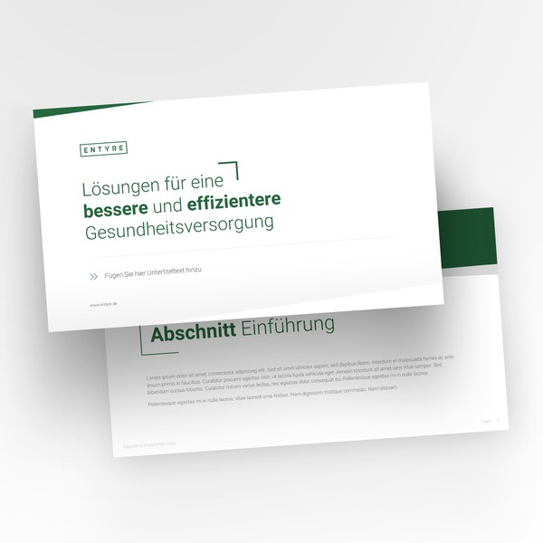 Template design for high technology healthcare