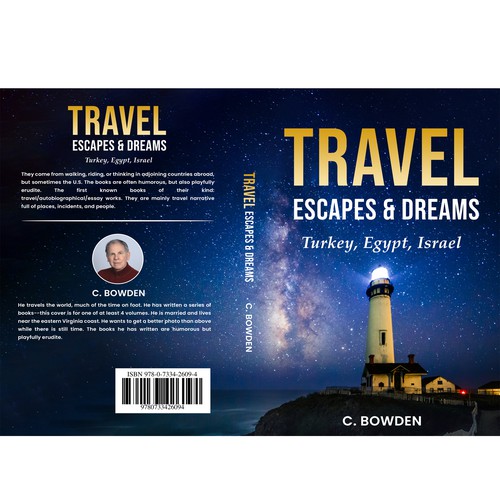 Cover for a travel/autobiography/brief essay book Design by NoBoundaries