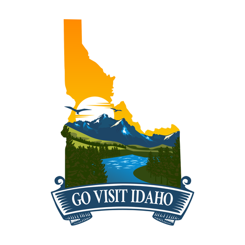 Go Visit Idaho Logo Design Diseño de Rav Astra