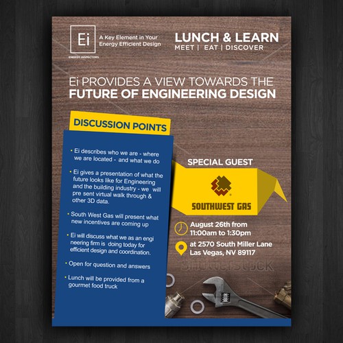 lunch and learn flyer