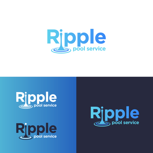 Pool Company Logo owned by a Stylish 25 year old with a child. Design by MrsR1ck3rt