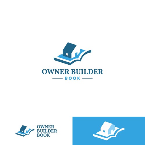 The New Owner Builder Book Logo Design by nuke.art