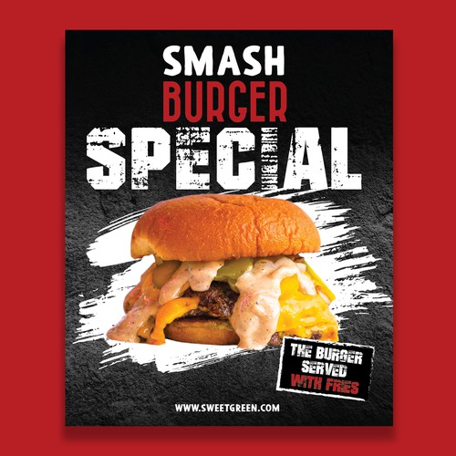 Smash Burger Marketing Materials Design by Tety design