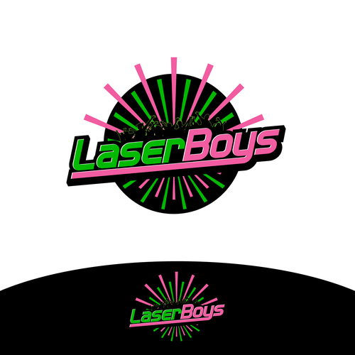 Upbeat logo design for laser-show hire/design company Design by Wuiing!