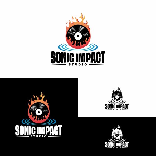 "Looking for a explosive logo that will make a Sonic Impact for a Recording Studio!" Design by Sil [LD]