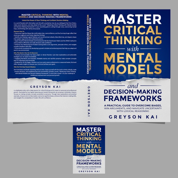 Design by Arbs ♛ titled "Master Critical Thinking with Mental Models and Decision-Making Frameworks"
