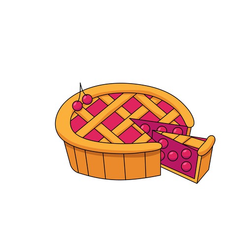 コンペ「Have a slice of tasty pie」のデザイン by Sergey Goldshtainさん 