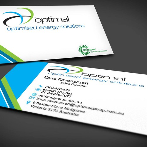 Create new business cards for Optimal Group Design réalisé par Creative Catcher